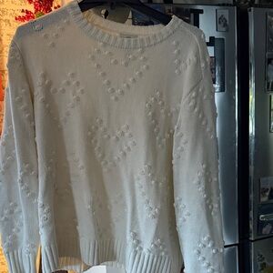 St. John's Bay Cream Textured Sweater